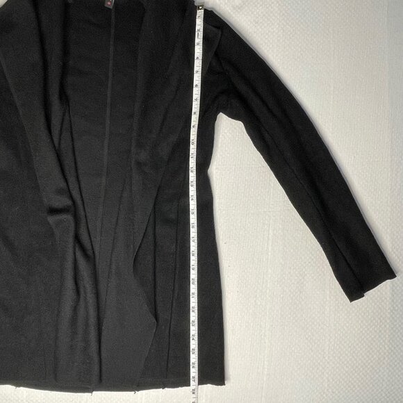 Jacob Black Drape‑Front Knit Cardigan (Small) - Picture 8 of 11